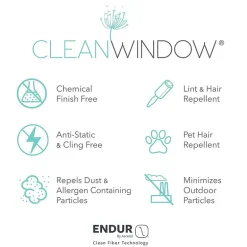 Clean Window Aya Rod Pocket Tailored Valance