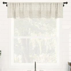 Clean Window Aya Rod Pocket Tailored Valance