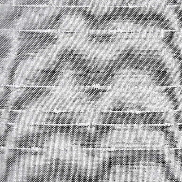 Clean Window Clean Window Textured Slub Stripe Rod Pocket Sheer Single Curtain Panel