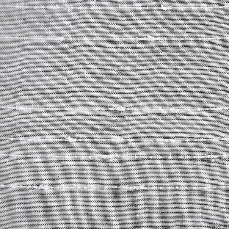Clean Window Clean Window Textured Slub Stripe Rod Pocket Sheer Single Curtain Panel