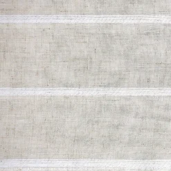 Clean Window Twill Stripe Anti-Dust Rod Pocket Sheer Single Curtain Panel