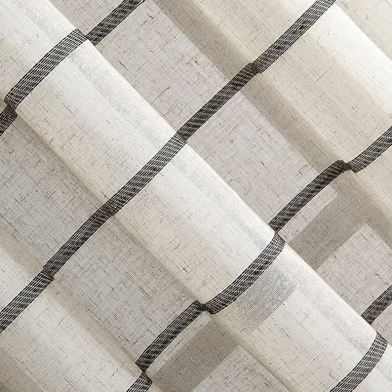 Clean Window Twill Stripe Anti-Dust 2-pc. Rod Pocket Window Tier