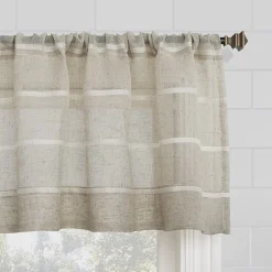 Clean Window Twill Stripe Anti-Dust 2-pc. Rod Pocket Window Tier