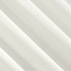 Clean Window Waffle Texture Anti-Dust Rod Pocket Light-Filtering Single Curtain Panel