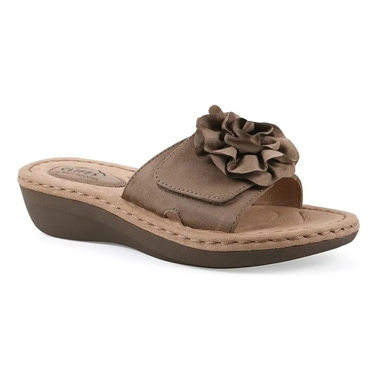 Cliffs By White Mountain Womens Casmyn Slide Sandals