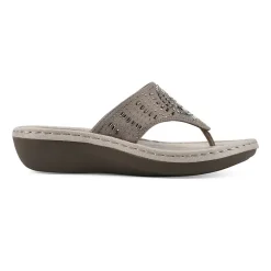 Cliffs by White Mountain Womens Cienna Slide Sandals