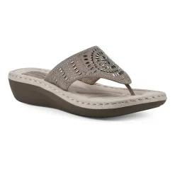 Cliffs by White Mountain Womens Cienna Slide Sandals
