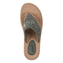 Cliffs by White Mountain Womens Cienna Slide Sandals