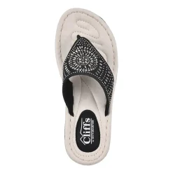 Cliffs by White Mountain Womens Cienna Slide Sandals