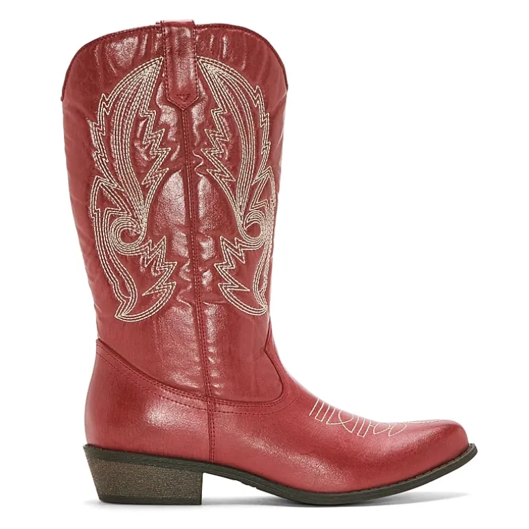 COCONUTS BY Matisse Womens Coconuts Western Block Heel Cowboy Boots
