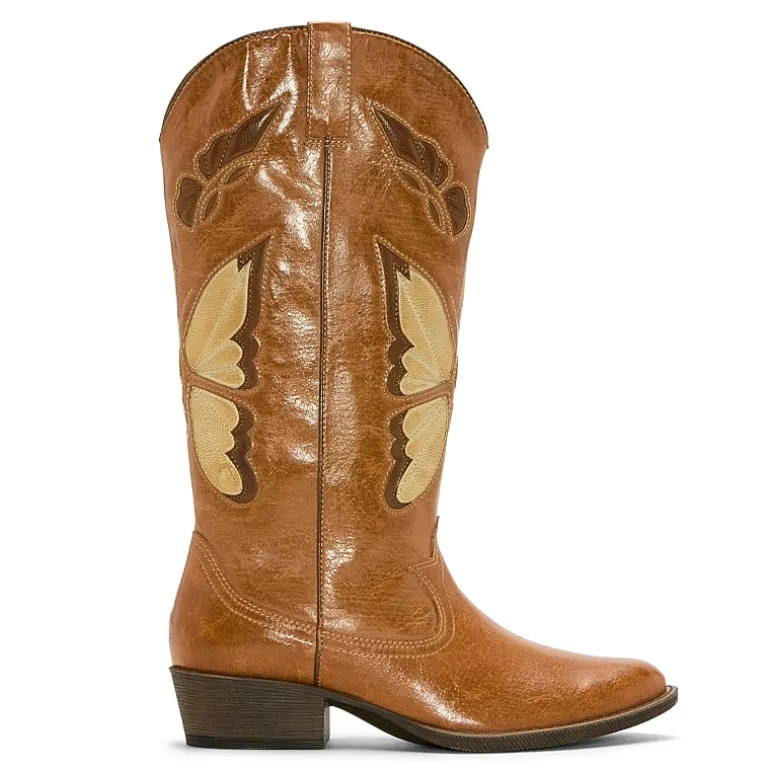 COCONUTS BY Matisse Womens Coconuts Western Block Heel Cowboy Boots