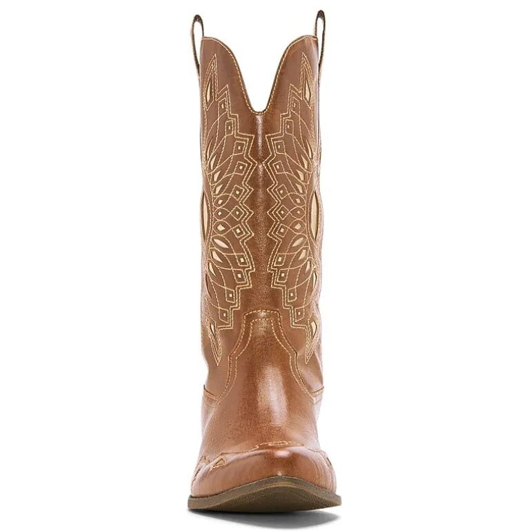 COCONUTS BY Matisse Womens Coconuts Western Block Heel Cowboy Boots