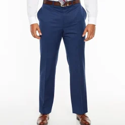 Collection by Michael Strahan Blue Texture Classic Fit Suit Pants - Big and Tall