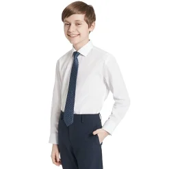 Collection By Michael Strahan Big Kid Boys Long Sleeve Spread Collar Shirt + Tie Set