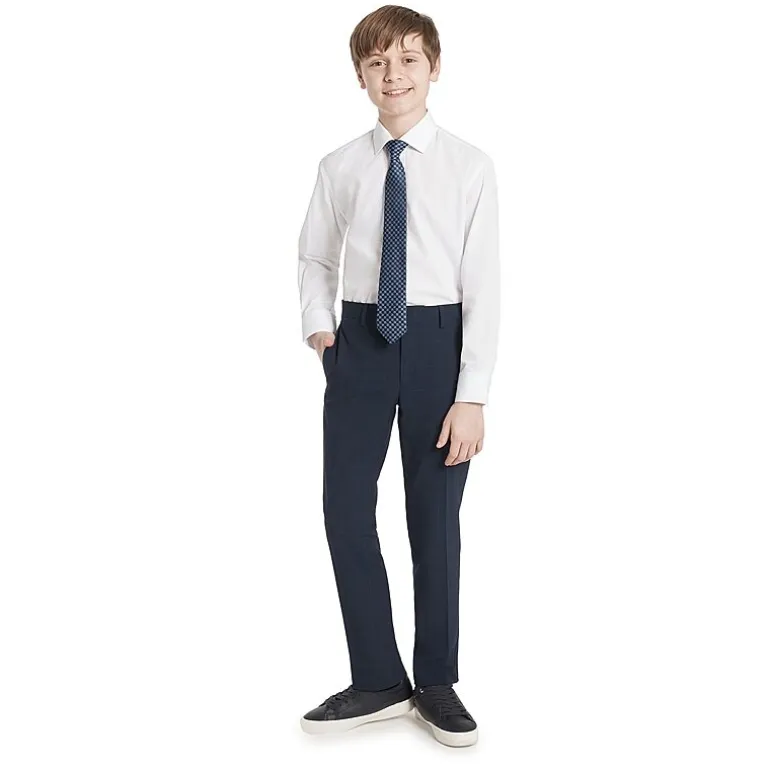 Collection By Michael Strahan Big Kid Boys Long Sleeve Spread Collar Shirt + Tie Set