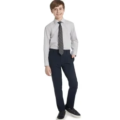 Collection By Michael Strahan Big Kid Boys Long Sleeve Spread Collar Shirt + Tie Set
