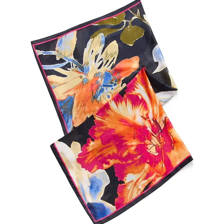 Collection Xiix Exploded Blooms Floral Square Scarf