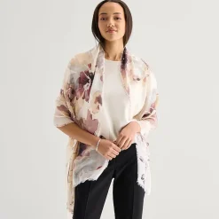 Collection Xiix Inky Floral Floral Oblong Scarf