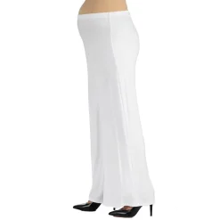24/7 Comfort Apparel Comfortable Solid Color Palazzo Pant