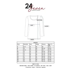 24/7 Comfort Apparel Long Sleeve Solid Swing Flare Tunic Top