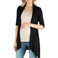 24/7 Comfort Apparel Loose Fit Open Front Cardigan