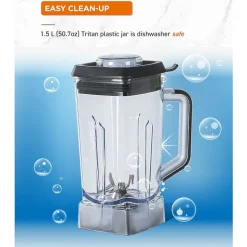Commercial Chef 1.5L High Power Blender