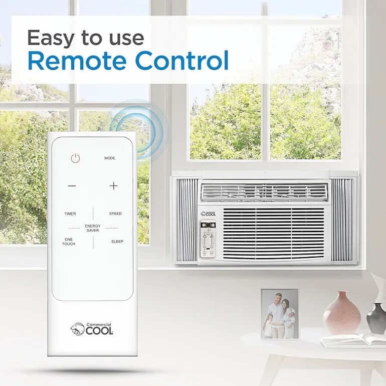 Commercial Cool Window AC 12,000 BTU with Remote Control & Electronic Controls up to 550 Sq. Ft.