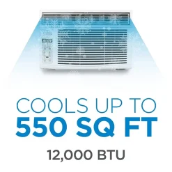 Commercial Cool Window AC 12,000 BTU with Remote Control & Electronic Controls up to 550 Sq. Ft.