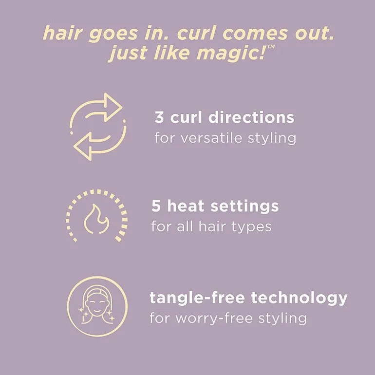 Conair Curl Secret Auto Curler Ceramic Fast Heating Curling Iron