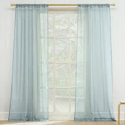 Constance Rod Pocket Sheer Set of 2 Curtain Panel