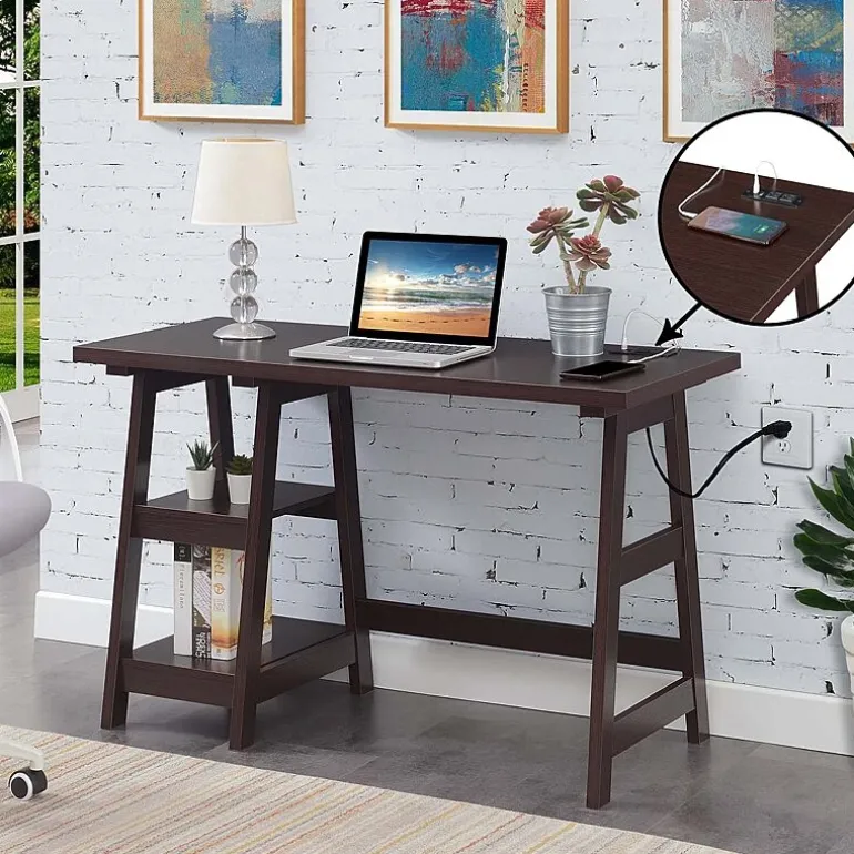 Convenience Concepts Designs2go Office And Library Collection Writing Desk