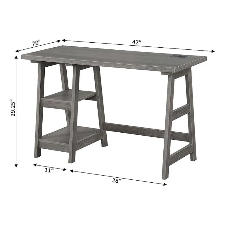 Convenience Concepts Designs2go Office And Library Collection Writing Desk