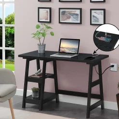 Convenience Concepts Designs2go Office And Library Collection Writing Desk