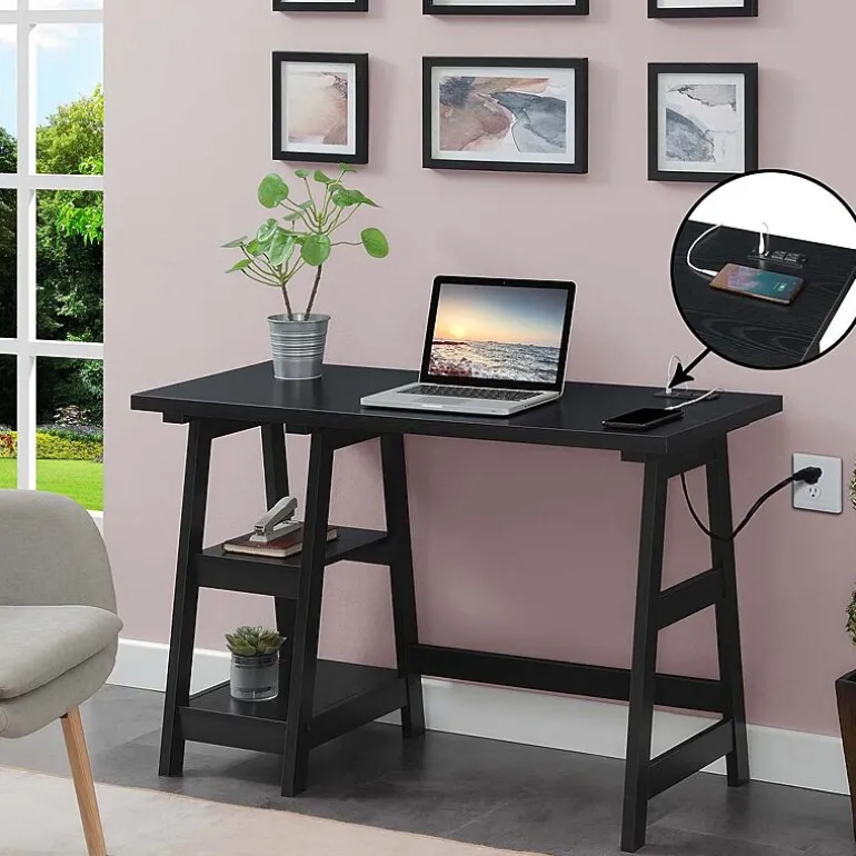 Convenience Concepts Designs2go Office And Library Collection Writing Desk