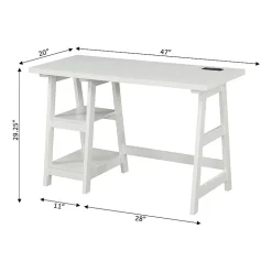 Convenience Concepts Designs2go Office And Library Collection Writing Desk