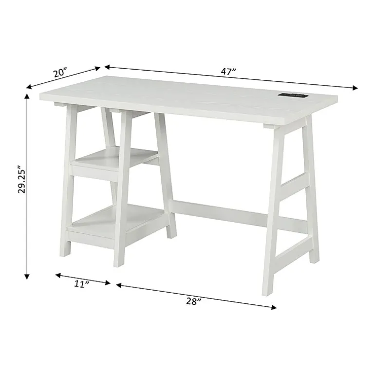 Convenience Concepts Designs2go Office And Library Collection Writing Desk