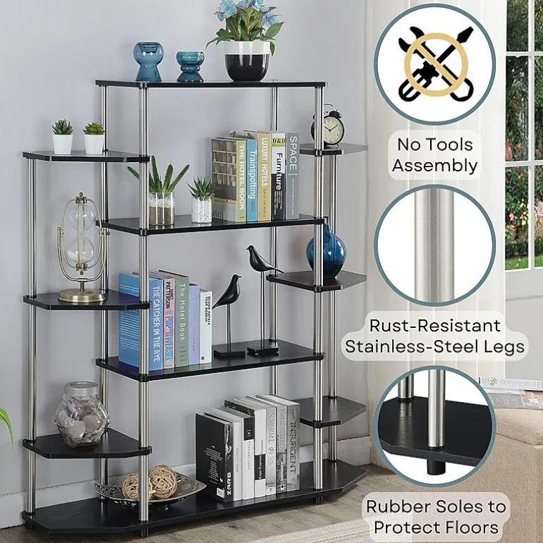 Convenience Concepts Designs2go Office And Library Collection 10-Shelf Bookcase