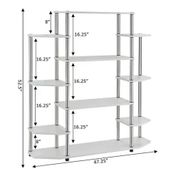 Convenience Concepts Designs2go Office And Library Collection 10-Shelf Bookcase