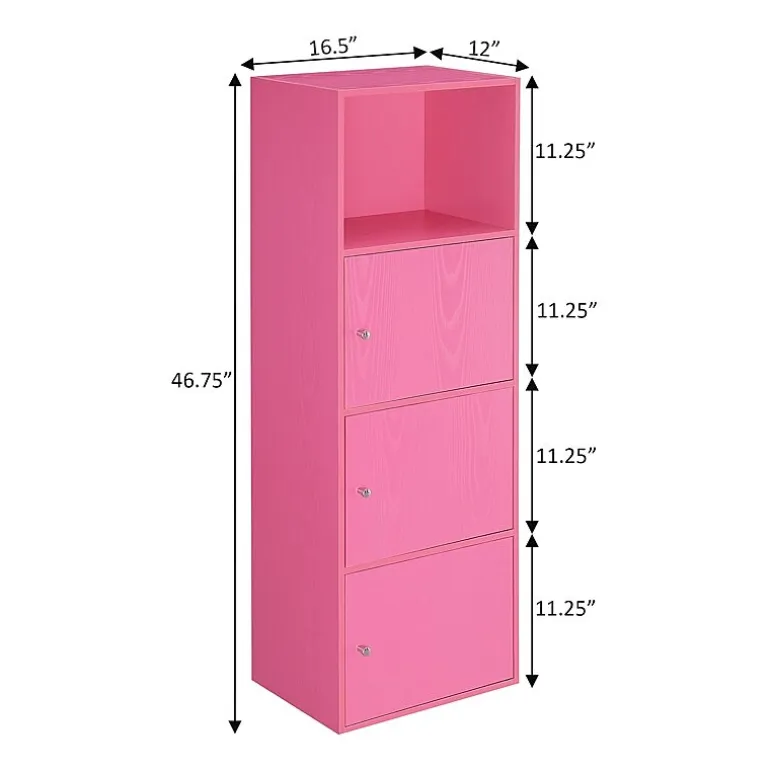 Convenience Concepts Extra Storage 3 Door Cabinet