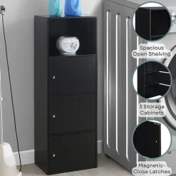 Convenience Concepts Extra Storage 3 Door Cabinet