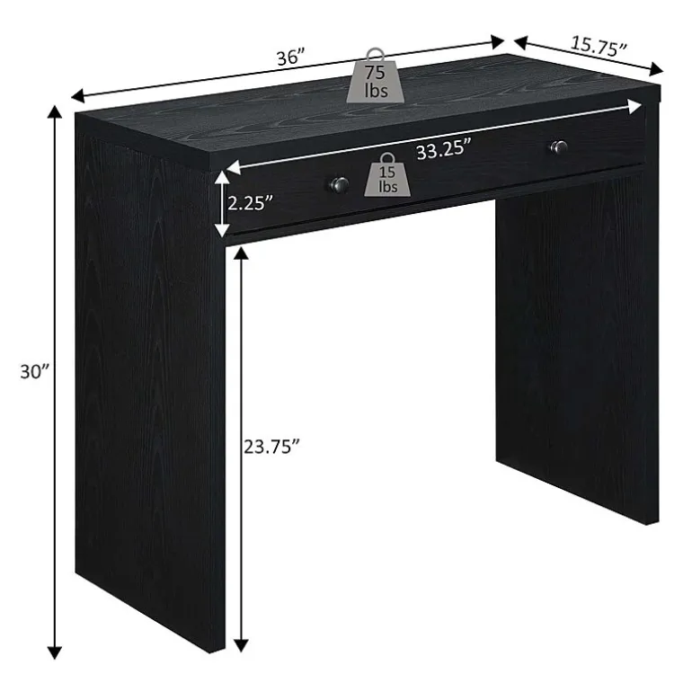 Convenience Concepts Northfield Office And Library Collection Writing Desk