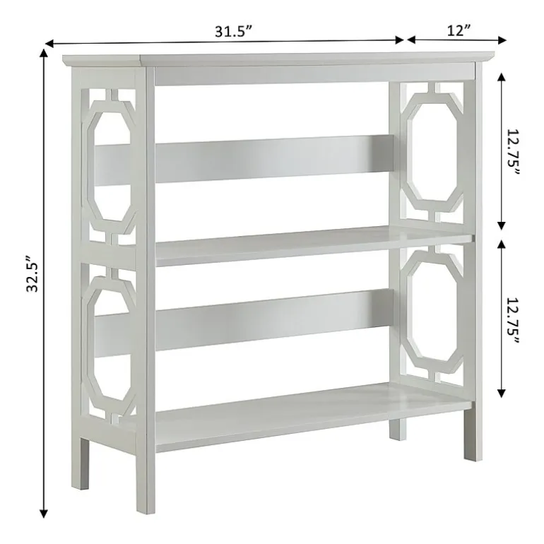 Convenience Concepts Omega Office + Library Collection 3-Shelf Bookcase