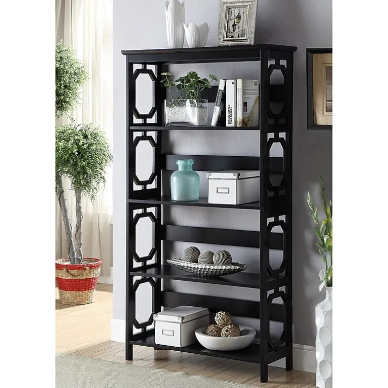 Convenience Concepts Omega Office + Library Collection 5-Shelf Bookcase