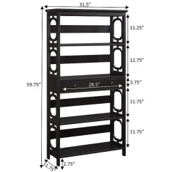 Convenience Concepts Omega 5-Shelf Bookcase