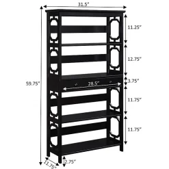 Convenience Concepts Omega 5-Shelf Bookcase