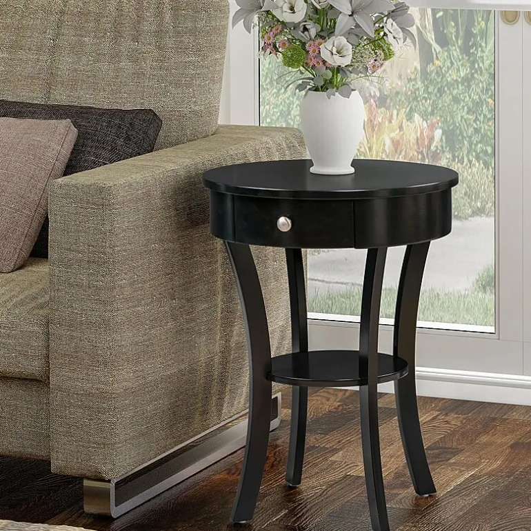Convenience Concepts Schaffer Living Room Collection Storage 1-Drawer End Table