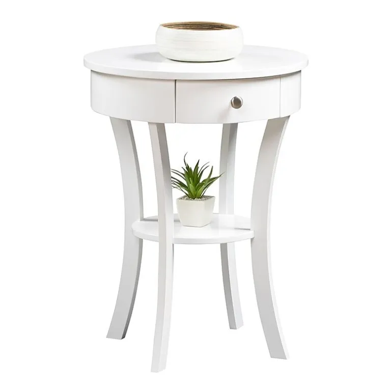Convenience Concepts Schaffer Living Room Collection Storage 1-Drawer End Table