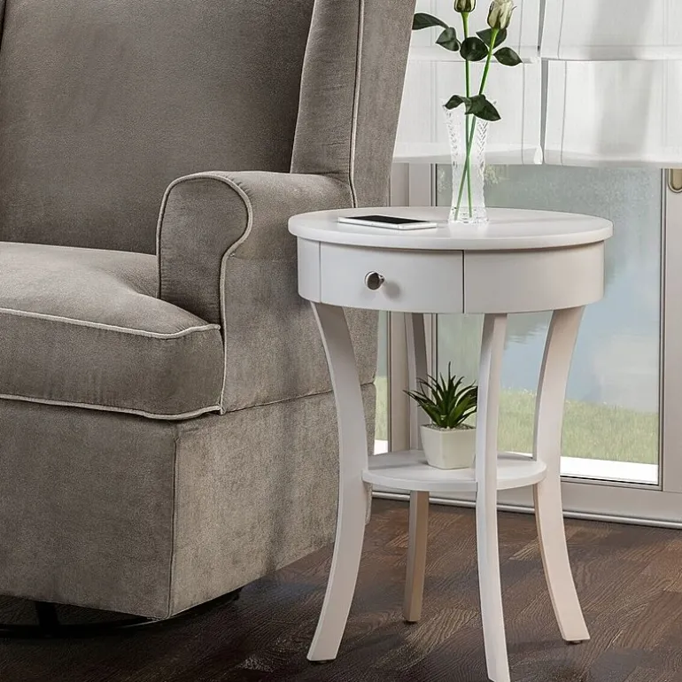 Convenience Concepts Schaffer Living Room Collection Storage 1-Drawer End Table