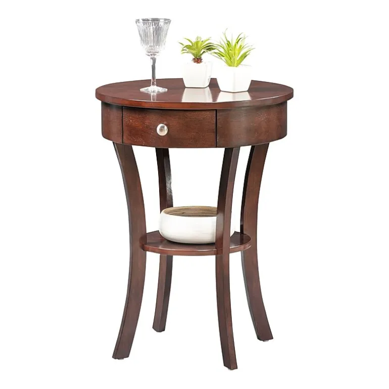 Convenience Concepts Schaffer Living Room Collection Storage 1-Drawer End Table