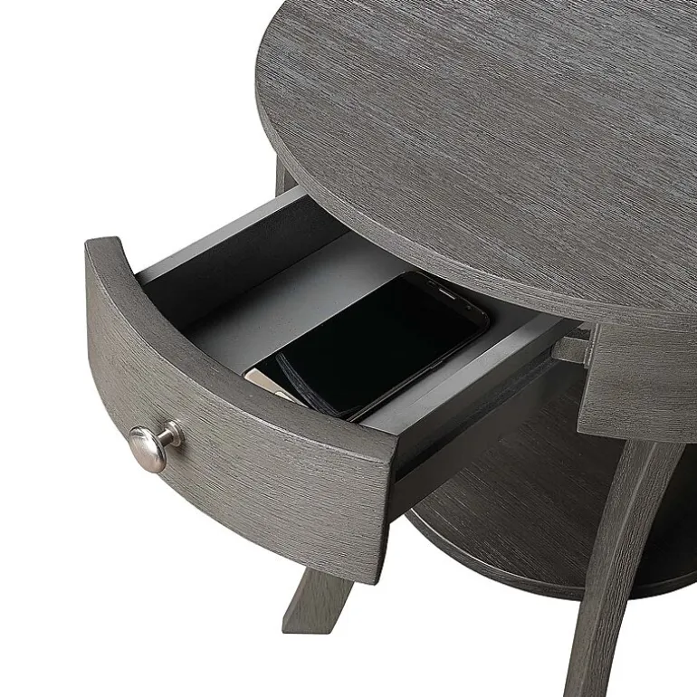 Convenience Concepts Schaffer Living Room Collection Storage 1-Drawer End Table